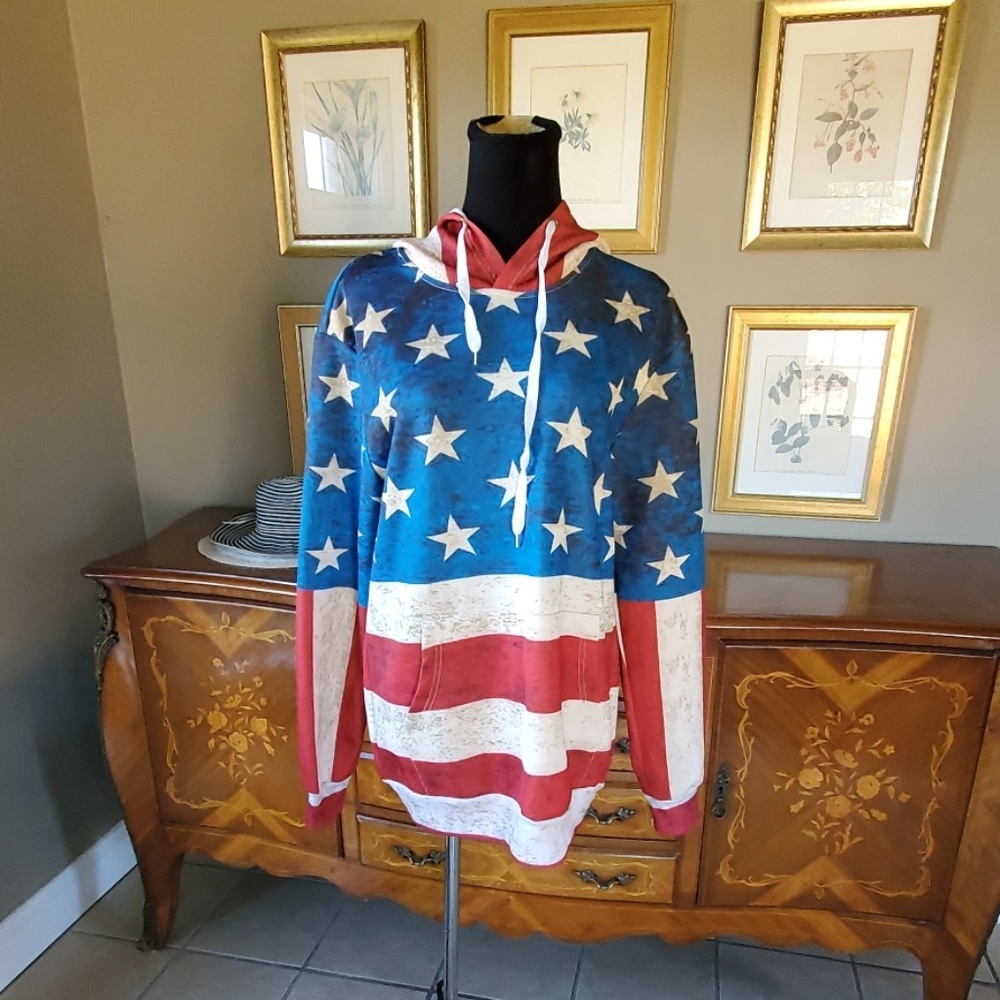 1023 YIBAILIAN AMERICAN FLAG Shirt